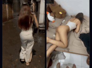 Dẫn em đi ăn xong về phòng nắc em bắn nước